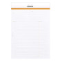 * Meeting Pad  bloc agrafé Rhodia WHITE N°16 A5 80 feuillets préimprimés détacha