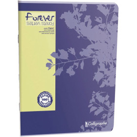 FOREVER, Cahier piqué 21x29,7 96p Q.5x5 70g recyclé