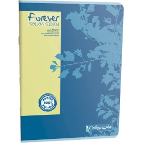 FOREVER, Cahier piqué 21x29,7 96p séyès 70g recyclé
