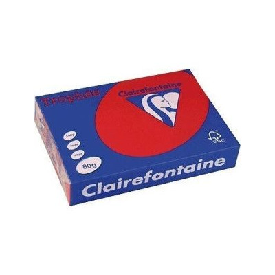 R/500F CLAIRFONTAINE TROPHEE 80G A4 GROSEILLE 1782