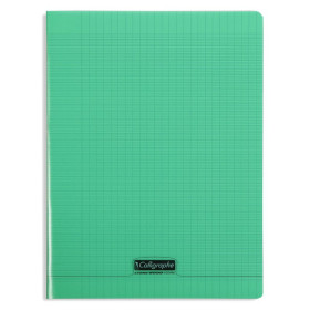 8000 POLYPRO, Cahier piqué  vert 21x29,7cm 192p séyès 90g