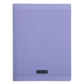 8000 POLYPRO, Cahier piqué  violet 21x29,7cm 192p séyès 90g