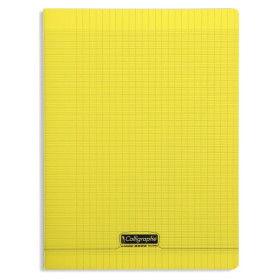 8000 POLYPRO, Cahier piqué  jaune 21x29,7cm 192p séyès 90g