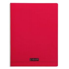 8000 POLYPRO, Cahier piqué rouge 21x29,7cm 192p séyès 90g