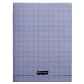 8000 POLYPRO, Cahier piqué violet 24x32cm 96p Q.5x5 90g