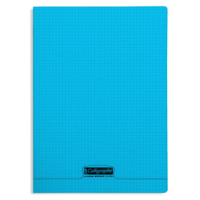 8000 POLYPRO, Cahier piqué bleu 24x32cm 96p Q.5x5 90g