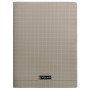 8000 POLYPRO, Cahier piqué gris 24x32cm 96p Q.5x5 90g