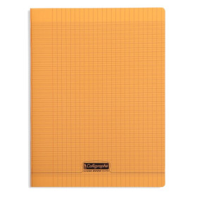 8000 POLYPRO, Cahier piqué  orange 24x32cm 192p séyès 90g