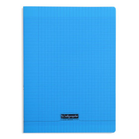 8000 POLYPRO, Cahier piqué  bleu 24x32cm 192p séyès 90g