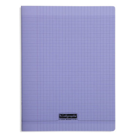 8000 POLYPRO, Cahier piqué  violet 24x32cm 192p séyès 90g
