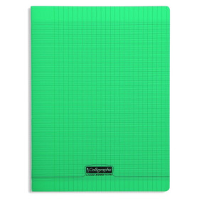 8000 POLYPRO, Cahier piqué  vert 24x32cm 192p séyès 90g