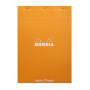 dotPad  bloc agrafé Rhodia ORANGE N°18 21x29,7 cm dot 80 feuillets 80 g