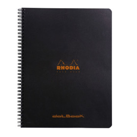 Notebook Rhodia Classic reliure intégrale BLACK 22,5x29,7 cm 160 pages dot détac