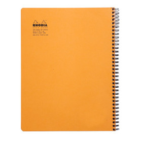 Notebook Rhodia Classic reliure intégrale ORANGE & BLACK 22,5x29,7 cm 160 pages