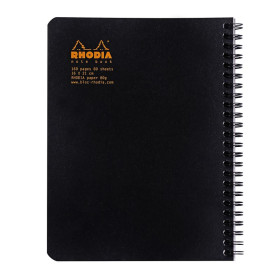 Notebook Rhodia Classic reliure intégrale O&B 16x21 cm 160 pages petits carreaux