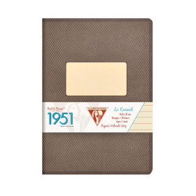 1951 carnet piqué Noir 14,8x21cm 96p ligné