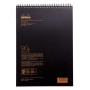 Notepad Rhodiactive 90 g, reliure intégrale A4 160 pages petits carreaux 5x5 mic