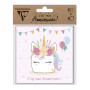 * SET INVITATION ANNIVERSAIRE KIDS, 8 cartes simples 116x116 + 8 enveloppes 120x