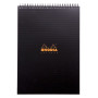 Notepad Rhodiactive 90 g, reliure intégrale A4 160 pages petits carreaux 5x5 mic
