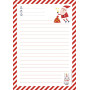 * LETTRES AU PÈRENOEL, set de correspondance de 6 feuilles lignées A5 90g + 6 en