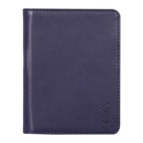 Rhodiarama livret porte-bloc N°11 BLEU NUIT pour bloc ou carnet format A7
