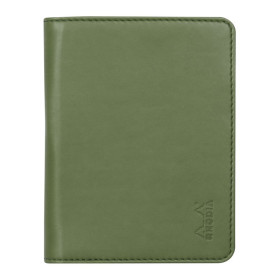 Rhodiarama livret porte-bloc N°11 SAUGE pour bloc ou carnet format A7