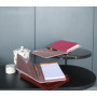 Rhodiarama livret porte-bloc N°13 LIE DE VIN pour bloc ou carnet format A6