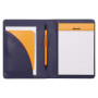 Rhodiarama livret porte-bloc N°13 BLEU NUIT pour bloc ou carnet format A6