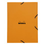 Rhodia chemise à élastiques 3 rabats ORANGE 24x32 cm