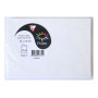 Sachet de 5 cartes pliées Pollen 110x155, blanc irisé