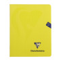 Mimesys cahier piqué polypro 16,5x21cm 72p Q.5x5 + marge coloris assortis