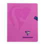 Mimesys cahier piqué polypro 16,5x21cm 72p Q.4x8 + marge coloris assortis