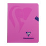 Mimesys cahier piqué polypro 16,5x21cm 72p Q.5x5 + marge coloris assortis