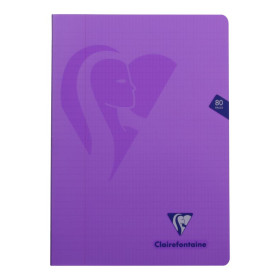 Mimesys cahier piqué polypro 21x29,7cm 80p Q.4x8 + marge coloris assortis