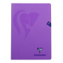 Mimesys cahier piqué polypro 21x29,7cm 96p Q.4x4 + marge coloris assortis