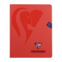Mimesys cahier piqué polypro 16,5x21cm 72p Q.4x8 + marge coloris assortis