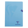 Mimesys cahier piqué polypro 21x29,7cm 96p ligné + marge coloris assortis