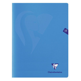 Mimesys cahier piqué polypro 24x32cm 140p Q.5x5 coloris assortis