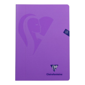 Mimesys cahier piqué polypro 21x29,7cm 120p Q.5x5 + marge coloris assortis