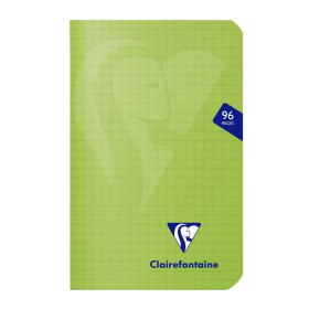 Mimesys carnet piqué polypro 9x14cm 96p Q.5x5 coloris assortis