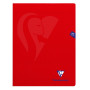Mimesys cahier piqué polypro 24x32cm 140p séyès coloris assortis