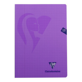 Mimesys cahier piqué polypro 21x29,7cm 120p Q.10x10 + marge coloris assortis