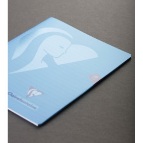 Mimesys cahier piqué polypro 17x22cm 48p ligné + marge coloris assortis