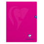 Mimesys cahier piqué polypro 24x32cm 48p séyès Rose