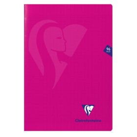 Mimesys cahier piqué polypro 21x29,7cm 96p séyès Rose