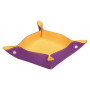 Rhodiarama vide-poche réversible simili cuir italien VIOLET 12x12x4,5 cm