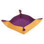 Rhodiarama vide-poche réversible simili cuir italien VIOLET 12x12x4,5 cm