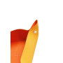 Rhodiarama vide-poche réversible simili cuir italien TANGERINE 12x12x4,5 cm