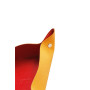 Rhodiarama vide-poche réversible simili cuir italien COQUELICOT 12x12x4,5 cm