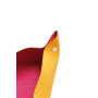 Rhodiarama vide-poche réversible simili cuir italien FRAMBOISE 12x12x4,5 cm